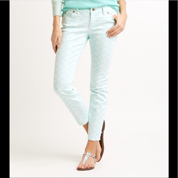 Vineyard Vines Aqua Batik Dot Ankle Jeans - Picture 6 of 6